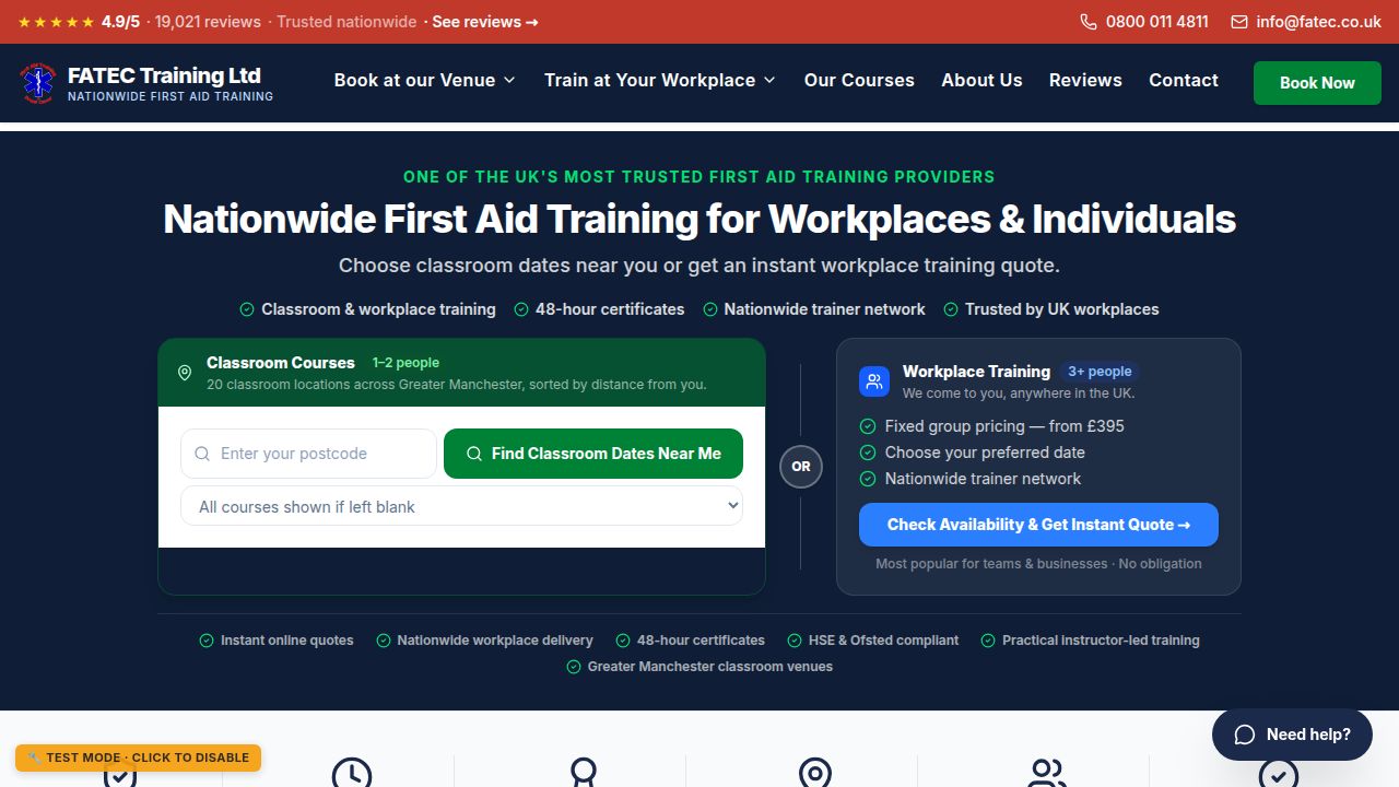 First Aid Training & Event Cover Ltd